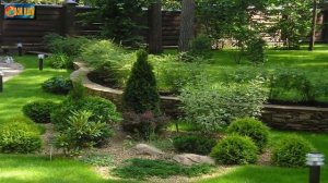 Красивый сад из хвойных деревьев  [Ландшафтные идеи для частной усадьбы ]