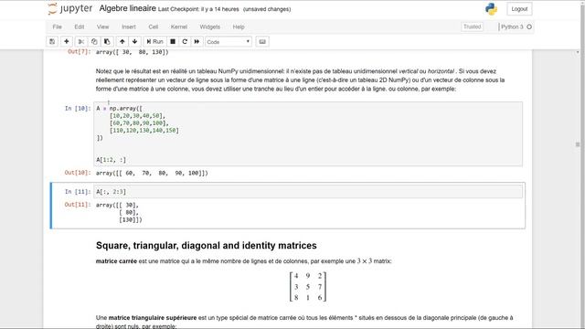 Introduction à l'algébre linéaire avec Python pour le DeepLearning Partie 3 смотреть онлайн