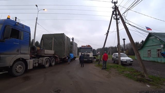Заехал к клиенту, перевез и собрал баню. Часть 1 смотреть онлайн