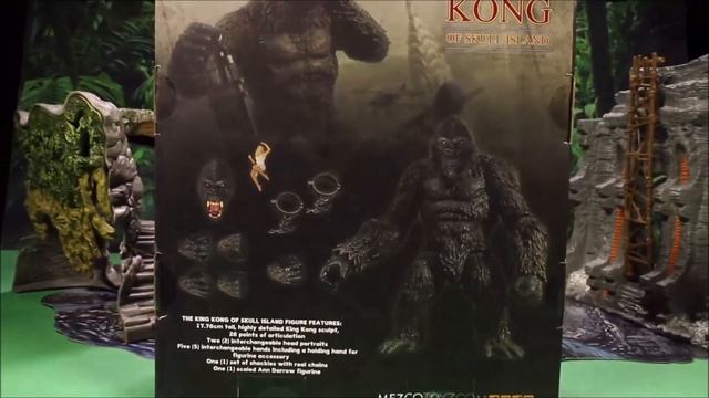 New King Kong Vs Spinosaurus Skull Island Unboxing Mezco Dinosaur Toys Jurassic World Fallen Kingdo