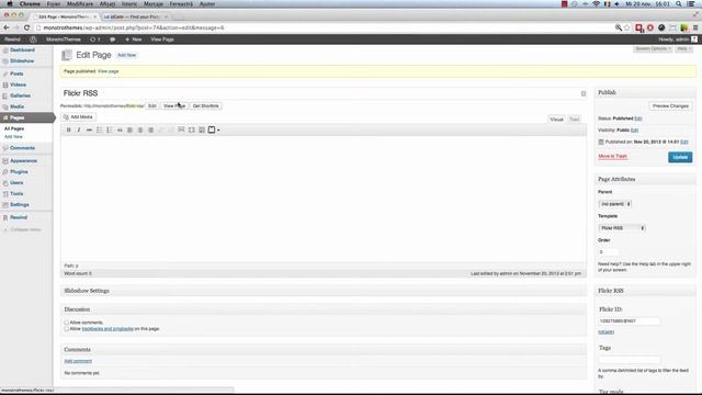 Add a 500px or Flickr RSS page in Rewind WordPress Theme смотреть онлайн
