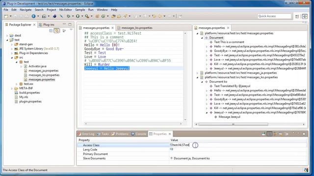 Java Properties files are integrated with EMF and It's Access Class. смотреть онлайн