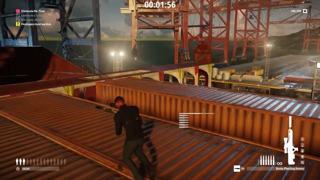 Hantu Port Co-op but its on foot! - Modded Hitman 2 смотреть онлайн