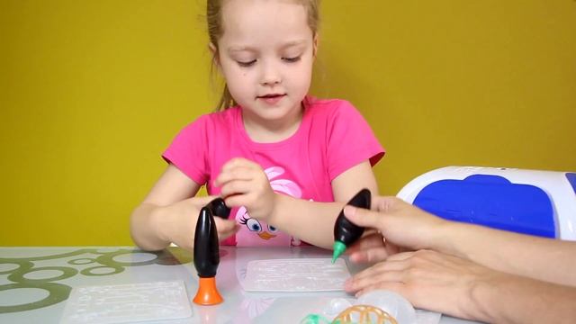 3Д принтер мэйкер | делаем объёмные игрушки| распаковка | 3D magic toy maker смотреть онлайн