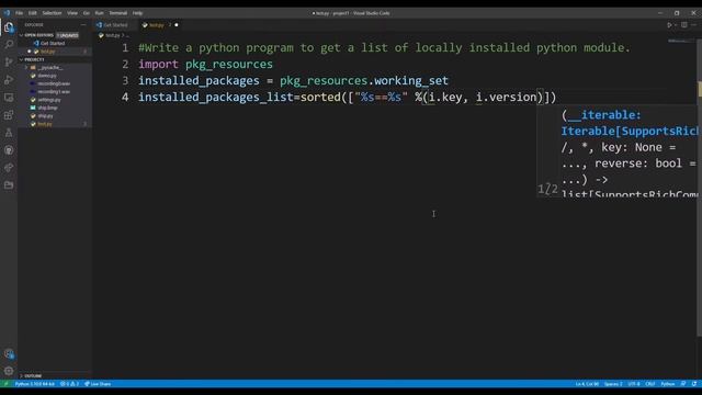 Python Program || To get a list of locally installed Python modules смотреть онлайн