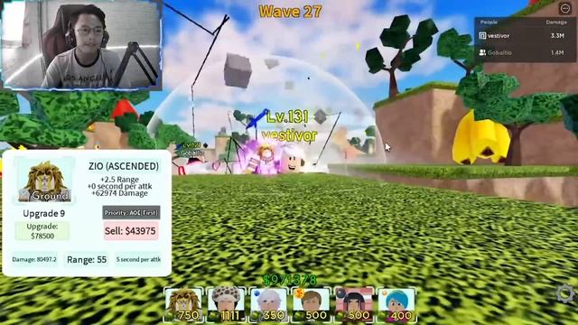 TIME STOP SATU MAP !! SHOWCASE B6 DIO OVER HEAVEN | ALL STAR TOWER DEFENSE | GAME ROBLOX INDONESIA смотреть онлайн