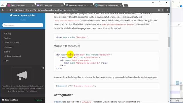 Como inserir calendário no formulário usando o Datepicker Bootstrap смотреть онлайн
