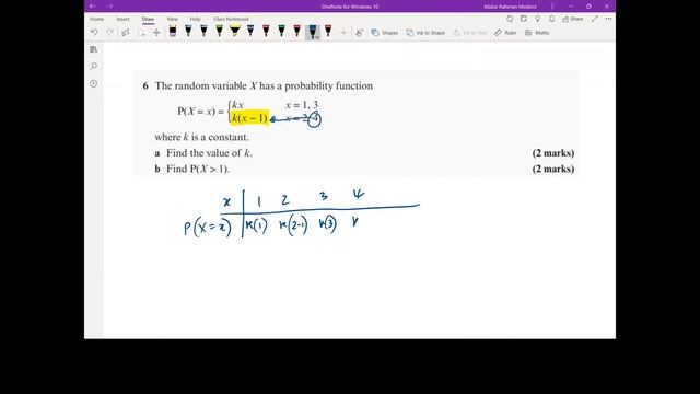 Stats 1 Ch6 Probability Distributions Discrete Non uniform Distribution смотреть онлайн