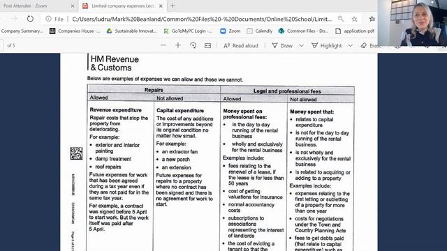 Лекция 15. Какими расходами можно снизить налогооблагаемую базу в Limited Company. смотреть онлайн