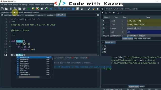 Generators and yield in Python смотреть онлайн
