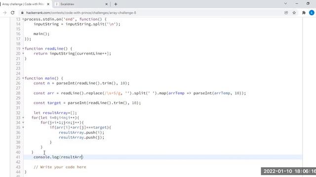 solve sum of two numbers indices in array with given target #leetcode #array #problemsolving смотреть онлайн
