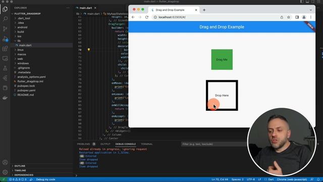 Flutter Drag & Drop Tutorial for Beginners 2023 (Flutter Fundamentals Ep. 03) смотреть онлайн