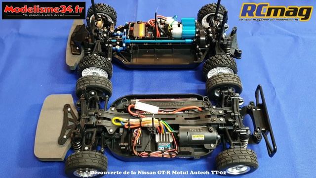Découverte de la Nissan GT-R Motul Autech chassis TT-02 de chez Tamiya смотреть онлайн