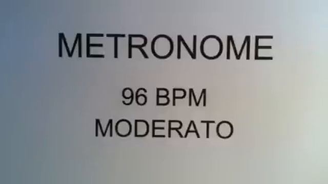 METRONOME 96 BPM MODERATO смотреть онлайн