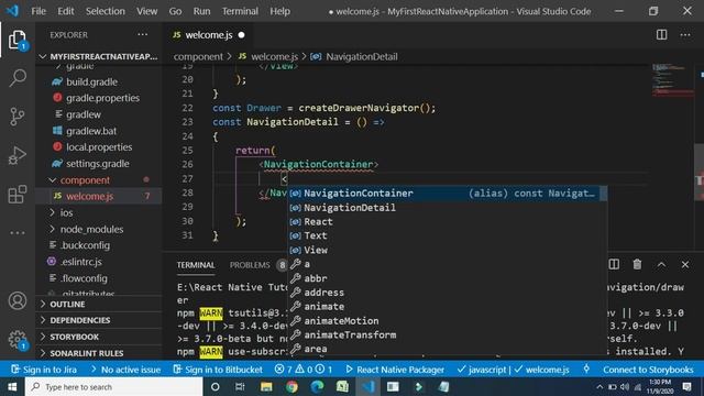 16. Drawer Navigator in React Native (Version 5) смотреть онлайн