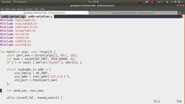АКОС. Семинар 21. Сокеты UDP смотреть онлайн