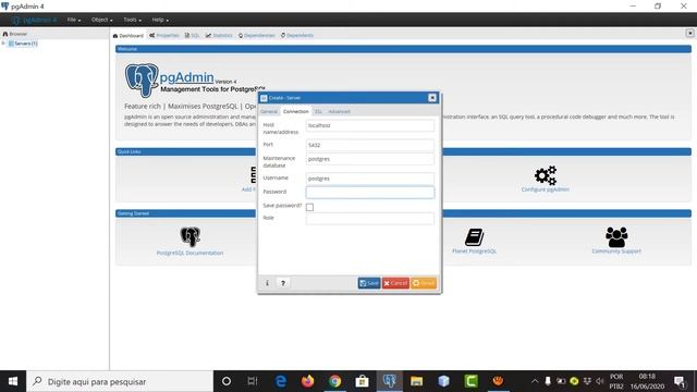 Instalando servidor localhost no postgreSQL смотреть онлайн