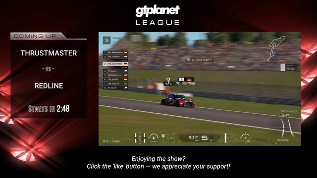 GTPLANET LEAGUE - ROUND 2 - Lazarus v Williams - Thrustmaster v Redline смотреть онлайн