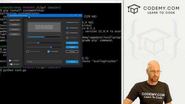 Modern GUI Design With Tkinter - Python Tkinter GUI Tutorial 219