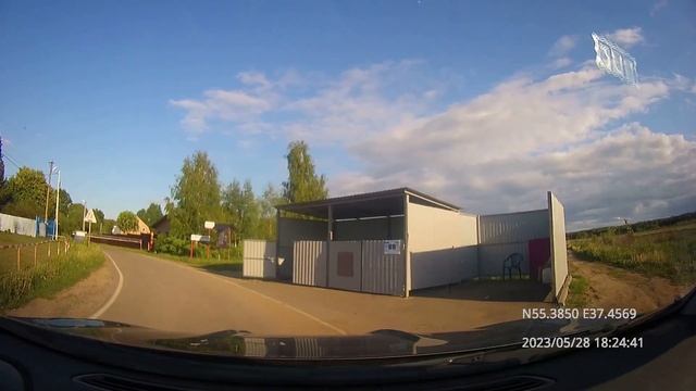 Driving in Moscow region: п. Спортбазы - Батыбино - Костишово - Бородино - Подольск 28/05/2023 (4x) смотреть онлайн