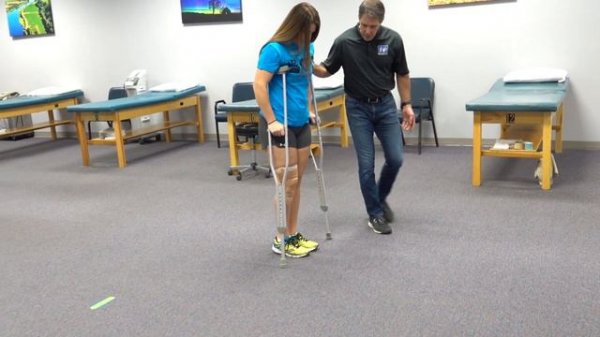 How to Walk with Crutches - Partial Weight Bearing!