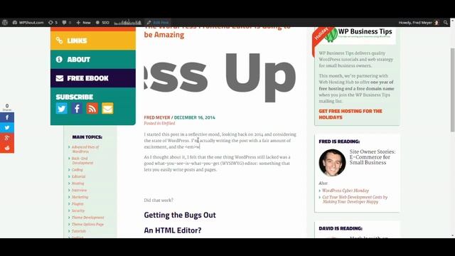 WordPress Front-end Editor Demo смотреть онлайн