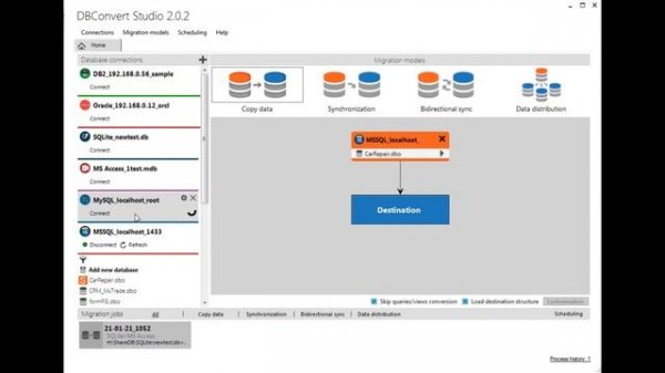 DBConvert Studio. Copy data between the most popular databases.