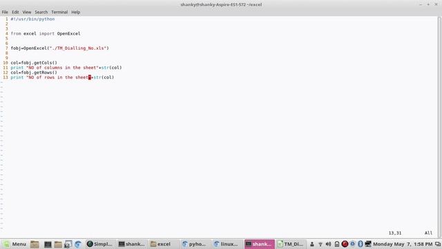 Working with excel sheet in python | Basic program to interact with Excel смотреть онлайн