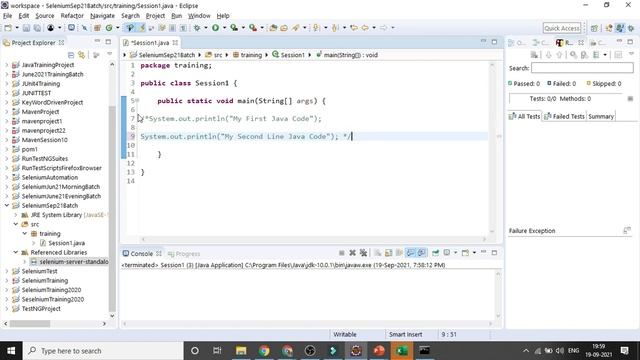 Selenium WebDriver, Automation Frameworks, Java Online Training - Demo Session 1 - Sep 2021 Batch смотреть онлайн