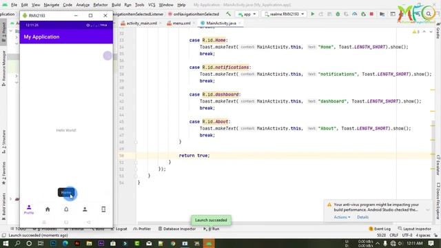 Android Studio Tutorial Bottom Navigation Bar A To Z with Fragment in Bangla смотреть онлайн
