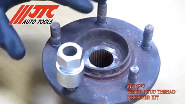 JTC-5201 Набор инструментов для восстановления резьбы шпилек колес М12х1.25, М12х1.5, М14х1.5 смотреть онлайн