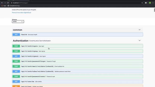 XgeneCloud : Autogenerated Swagger Documentation for REST APIs смотреть онлайн