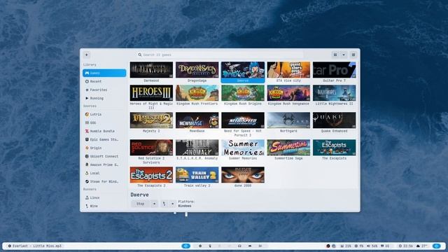Dwerve установка на линукс при помощи Lutris