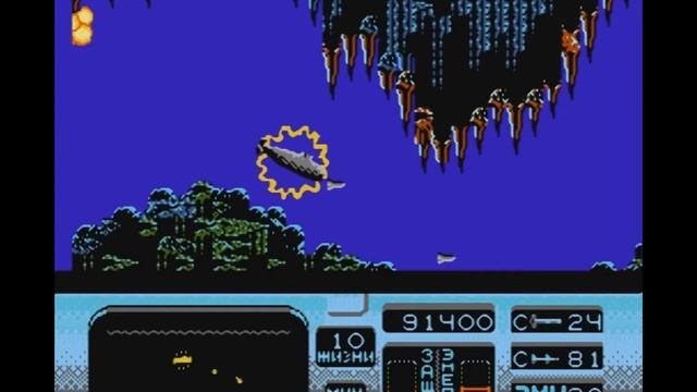 The Hunt for Red October Rus (NES Famicom Dendy 8bit) - Охота за Красным Октябрём (Подводная лодка) смотреть онлайн