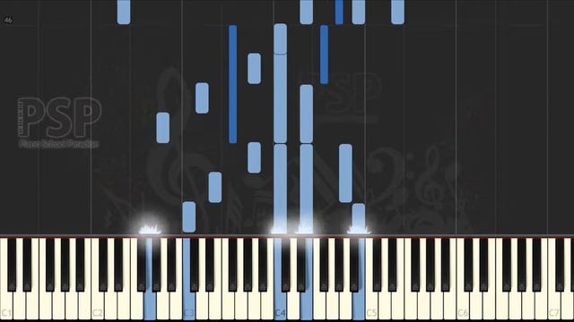 [ Piano Solo Tutorial ] Final Fantasy VII - Final Fantasy VII Theme  (FF7 GAME Synthesia)