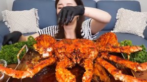 Поедание вкусного Краба🦀😋 #краб#еданакамеру#мукбанг