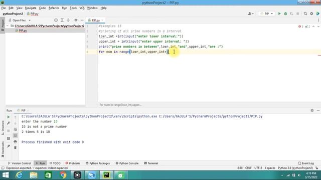 # EXAMPLE GENERATING PRIME NUMBERS IN AN INTERVAL USING PYTHON смотреть онлайн