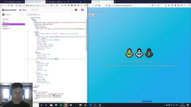 ✌️ Dev Stream | Meditation Webapp #0 (Glitch tragically ends stream early) ? смотреть онлайн