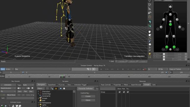 Экспорт из Daz Studio через MotionBuilder в Cinema 4d -часть 3 смотреть онлайн