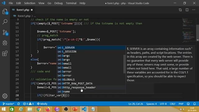 PHP Tutorial 8 : PHP Form And Mail смотреть онлайн