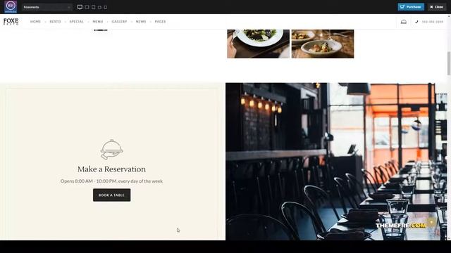Foxeresto - Restaurant WordPress Theme restaurant diner Yui смотреть онлайн