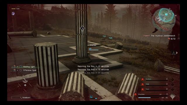 FINAL FANTASY XV MULTIPLAYER: COMRADES LVL19 VS TWO JABBERWOCKS смотреть онлайн