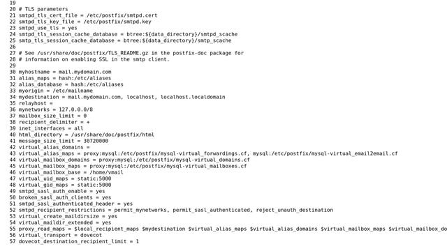 Postfix rejecting emails [User unknown in virtual mailbox table;] смотреть онлайн