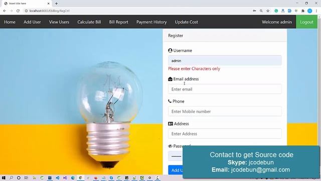 Online Electricity bill management system project in Java Using JSP, Servlet and MYSQL смотреть онлайн