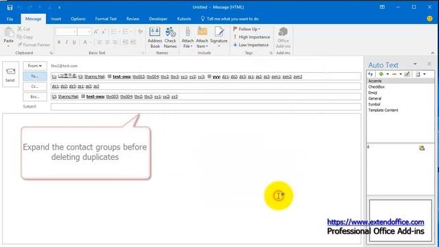 How to remove all duplicate recipients from To Cc Bcc fields in Outlook смотреть онлайн