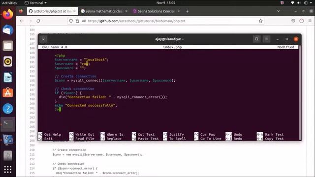 Ubuntu Web Development Testing PHP + Mysql Part-08 | Connect, Create & Select Data | Text PHP-CLI смотреть онлайн