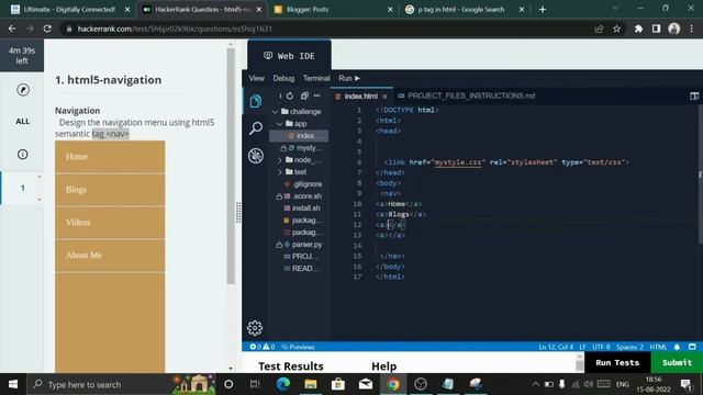 HTML5 Semantics | Fresco Play | Hands On 2 | Navigation смотреть онлайн