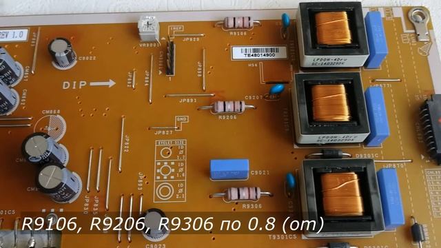 BN44-00709A уменьшить ток подсветки. Ремонт телевизора Samsung UE48H6400AK. смотреть онлайн