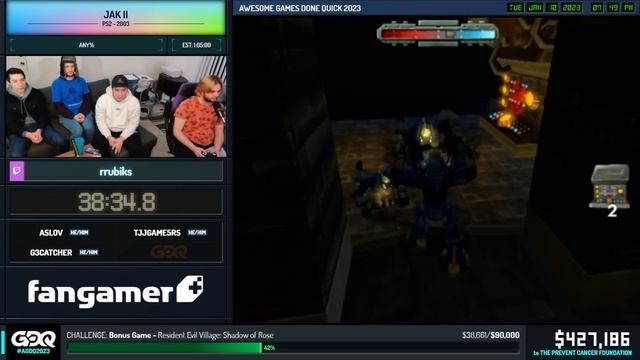 Jak II by rRubiks in 1:03:51 - Awesome Games Done Quick 2023 смотреть онлайн