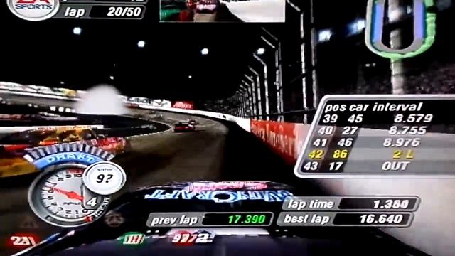 "GAME GLITCH" NASCAR Thunder 2004 career S 1 race 24 Bristol смотреть онлайн